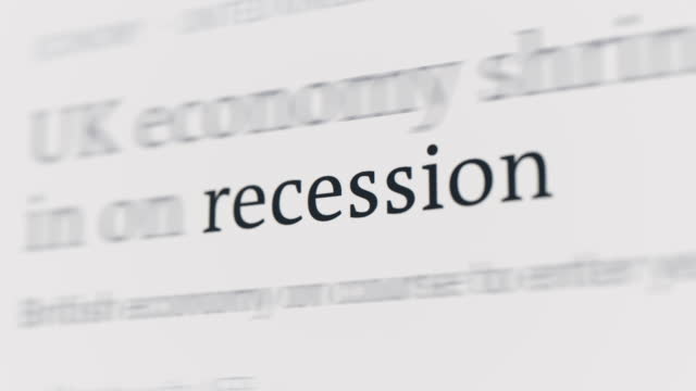 Recession in the article and text