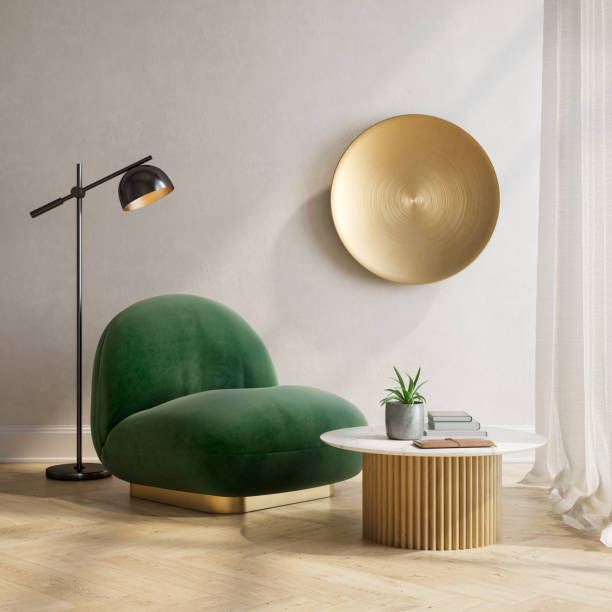 istock Modern style conceptual interior room 3d illustration 1415968324