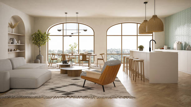 istock Modern style conceptual interior room 3d illustration 1415968452