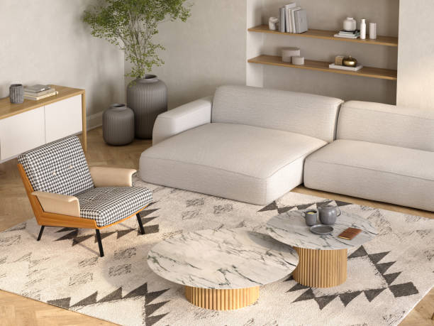 istock Modern style conceptual interior room 3d illustration 1415968519
