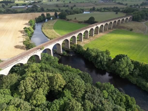 istock Arthington railway Viaduct,  railway bridge crossing the Wharfe valley. Arthington in West Yorkshire 1415973433