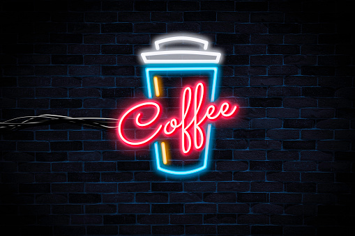 Coffee neon banner
