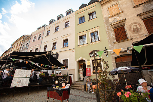 Lublin, Poland - August 2, 2022: Street in Lublin, Poland