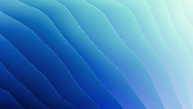 Blue Wavy Seamless Backgrounds 3 in 1 video. Liquid Gradients Creative Design Looped 3d Animation. Set of Soft Ambient Colors Backdrops. Water and Sky Abstract Concept.