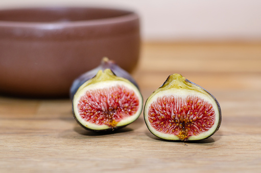 Still life of fresh fruit, Fruit of the summer season, Figs.