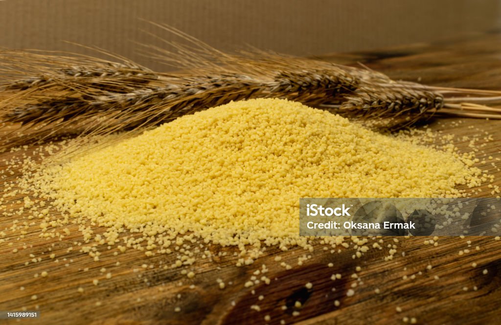 Cukuse Couscous Cuscus Raw Kuskus Stock Photo - Download Image Now - Above ...