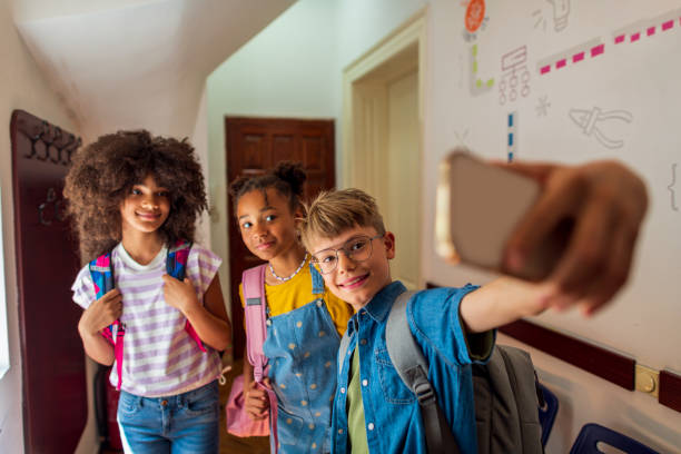 istock Back to school ! Friends reunion . 1415991490