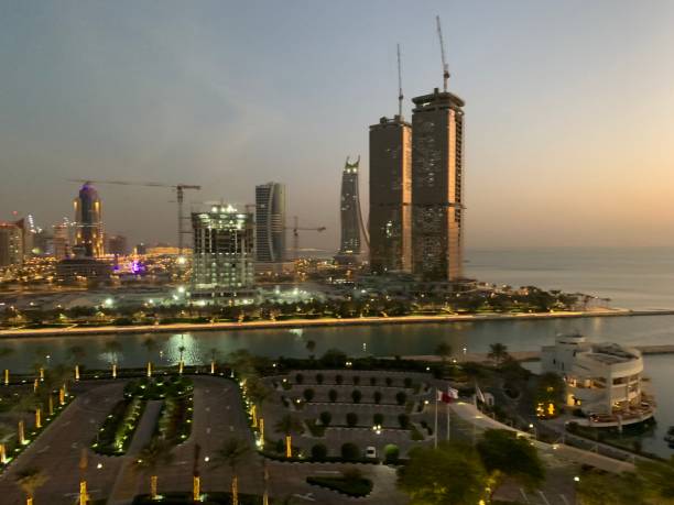 istock The Pearl Doha Qatar at Night 1415997121