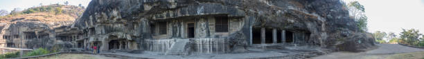 Panoramic view of the Ellora Caves