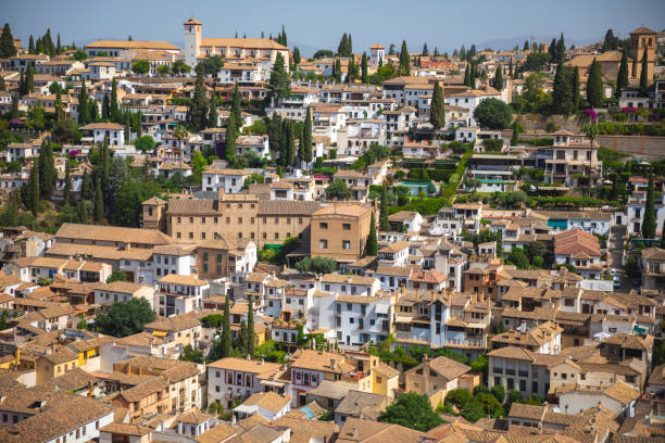 Granada (Spain) cityscape urban skyline