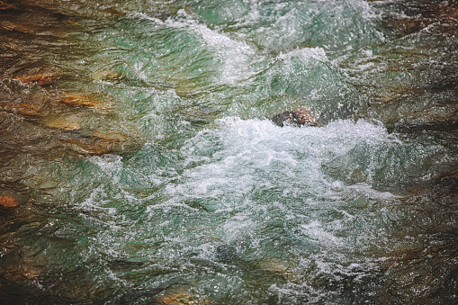 River run trough stones in Bavaria