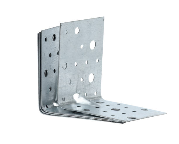 istock Aluminum corners for fixing structures isolated on white background 1416008745