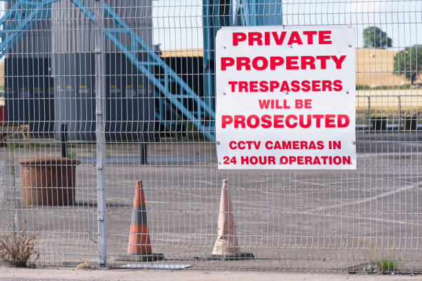 istock Private property trespassers will be prosecuted sign 1416009018