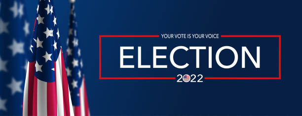 Midterm Election 2022 USA vector art illustration