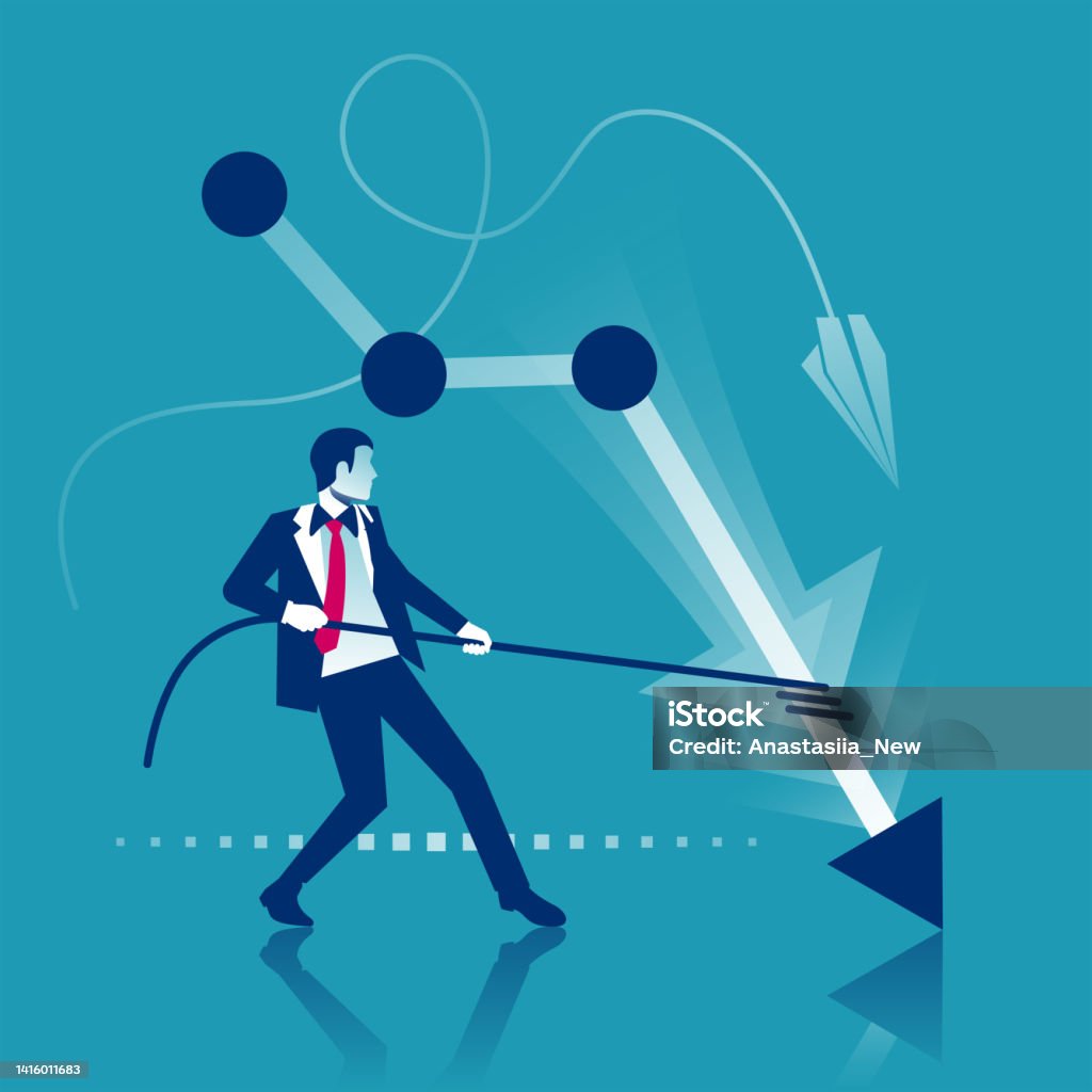 Decrease Graph Businessman Hand Down Profit Business Chart Stock ...