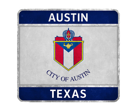 Flag of Austin in Texas, USA