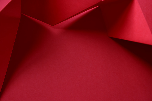 Abstract background of geometrical shaped papers