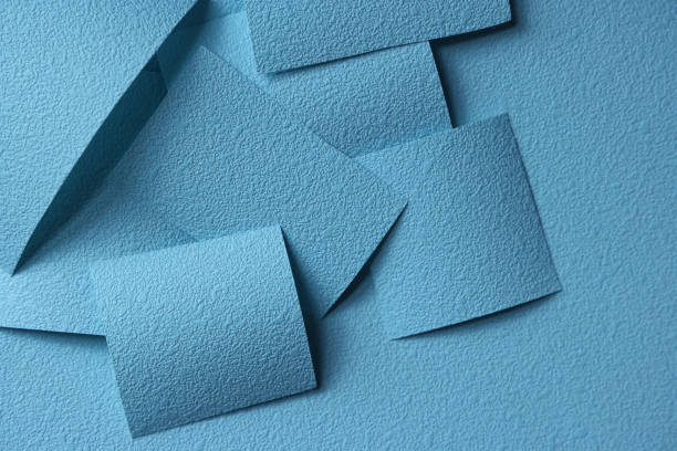 Abstract background of geometrical shaped papers
