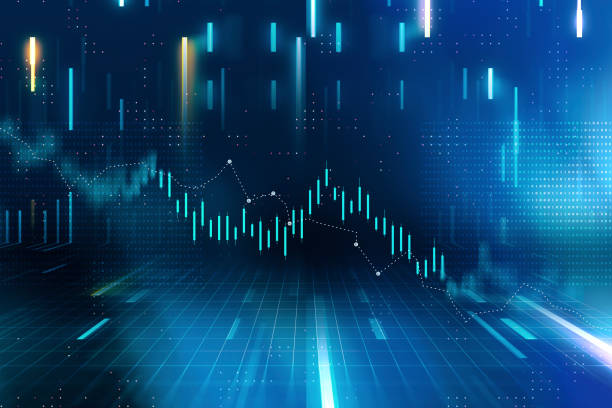 istock Digitally Generated Currency and Exchange Stock Chart for Finance and Economy Based Computer Software and Coding Display 1416020122