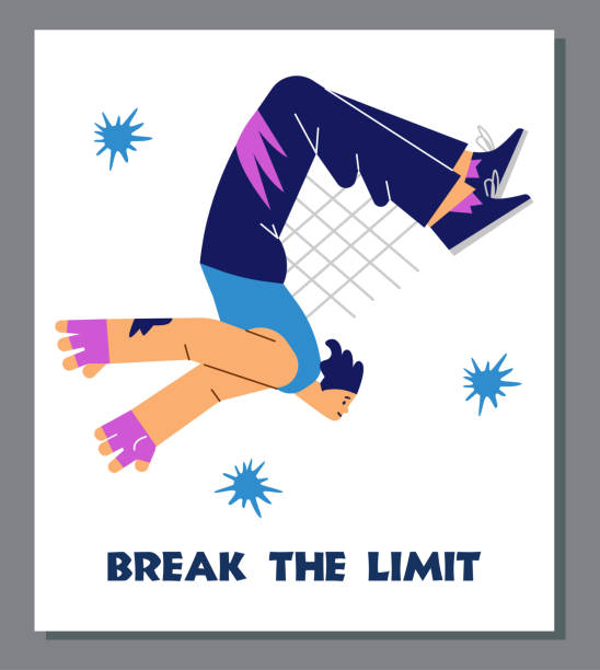 Backflip Graphics 80+ Person Doing Back Flip Stock Illustrations, Royalty-Free Vector ...