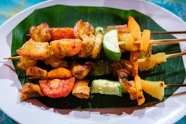 istock Grilled Pork Barbecue And Vegetable 1416028889