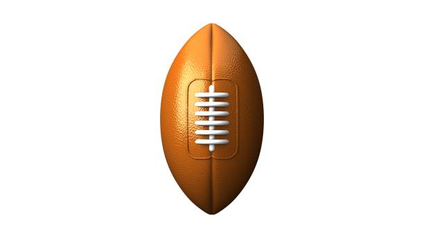 istock Rugby ball on white background. 1416029199