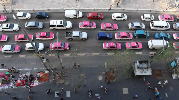 Photo of Pink Taxis in Mexico City