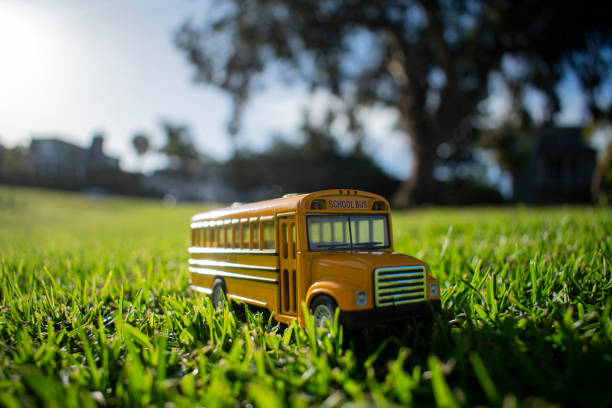 istock Bus Yellow Retro in Macro. 1416033335