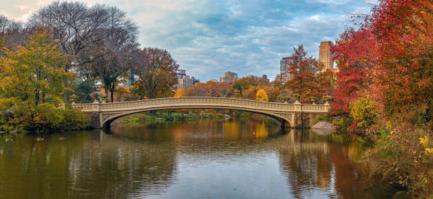 istock Bow bridge in late autumn 1416035737