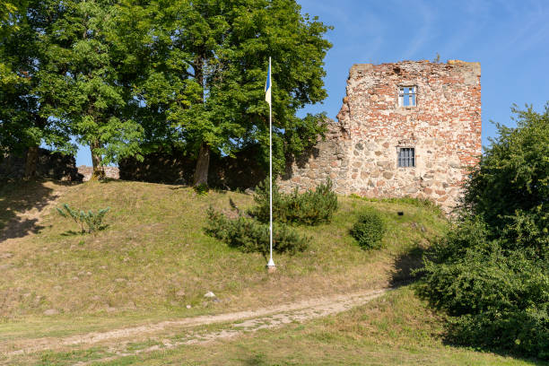istock Aizpute castle ruins in sunny day 1416038144