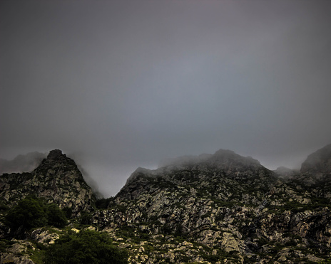 Cloudy mountain , Dariali Gorge,  Geprgia