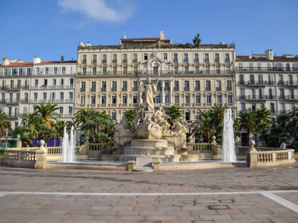 istock Fountain and statue in Toulon 1416052175