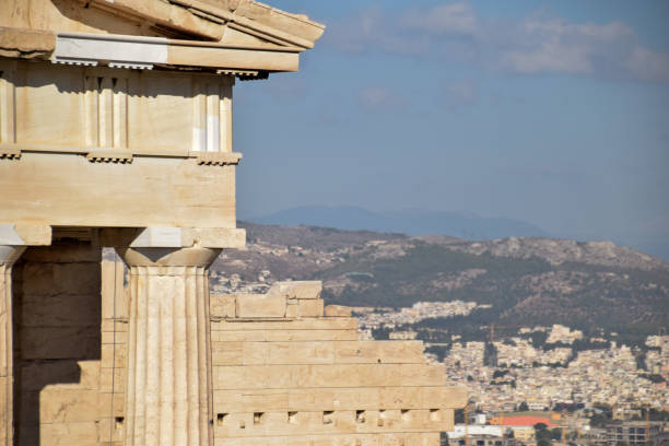 istock Parthenon over the city 1416054199