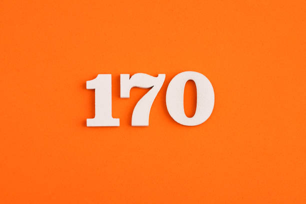 istock Number 170 - On orange foam rubber background 1416082881
