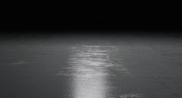 istock Dark garage floor background  for product presentation and web page headers, 3d rendering 1416092558