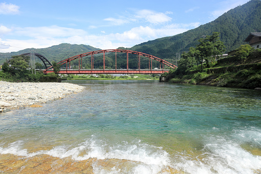 Atera river in Kiso, Nagano