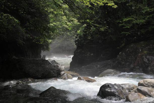 Atera valley in Kiso, Nagano