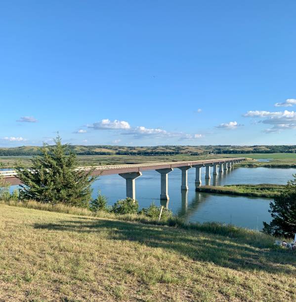 istock Chief Standing Bear Memorial Bridge over Missouri River 1416113101