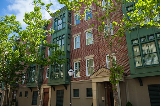 Townhomes in Reservoir Hill, Baltimore. Maryland.