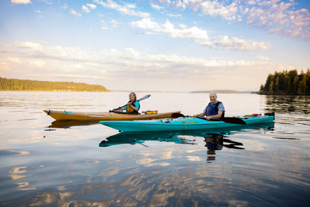 istock Senior Couple Enjoying Kayaking in the Pacific Northwest 1416151732