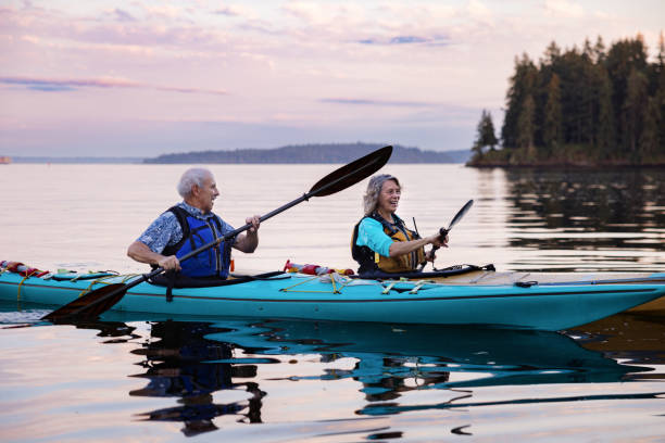 istock Senior Couple Enjoying Kayaking in the Pacific Northwest 1416151814