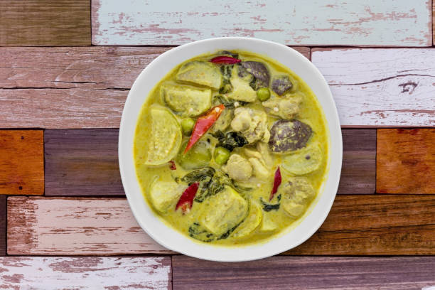istock Thai food chicken green curry 1416162206
