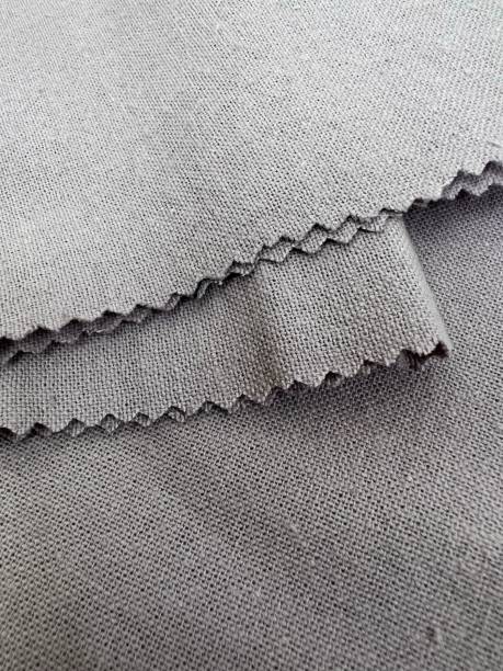 istock Grey linen texture background. Linen fabric texture. Closeup linen fabric. 1416166463