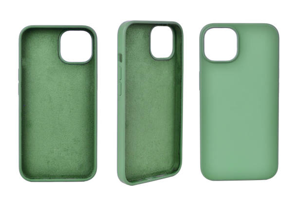istock Silicone cover for smartphone isolated on white background with clipping path 1416170852