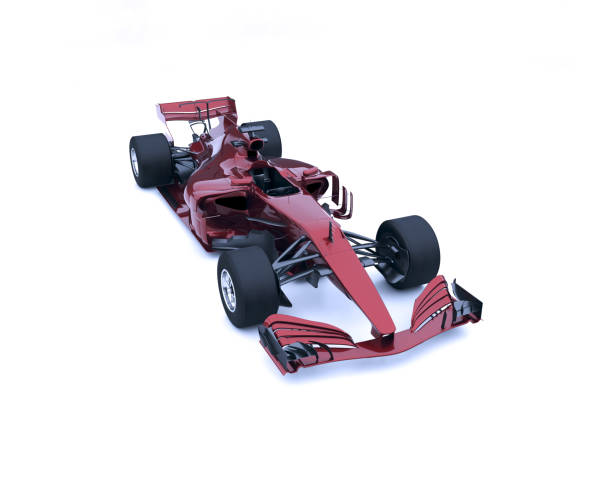 istock Red open-wheel single-seater racing car 1416188318