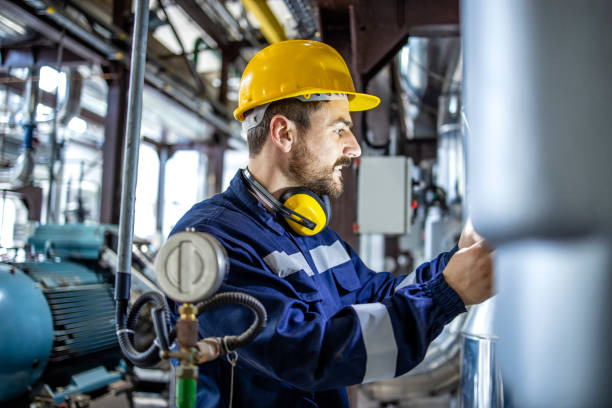 istock Working in power or heating plant. 1416208102