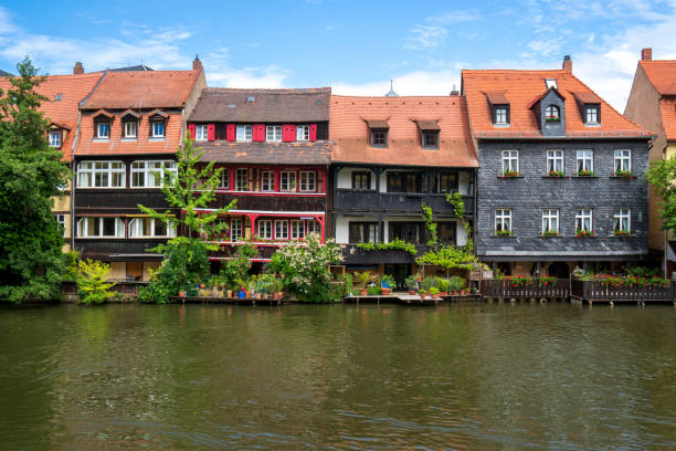 The historic old town of Bamberg on the River Regnitz The historic old town of Bamberg on the River Regnitz klein venedig photos stock pictures, royalty-free photos & images