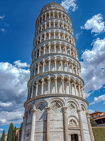 the Leaning Tower of Pisa in Italy