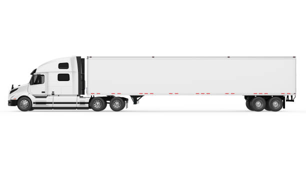 cargo delivery truck isoliert - lkw stock-fotos und bilder
