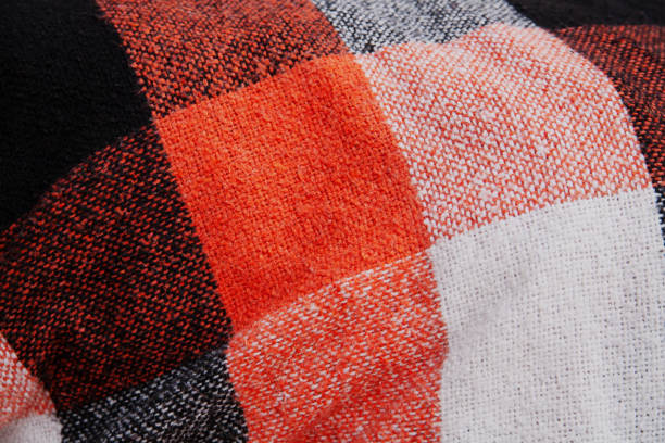 istock Closed up Texture of tablecloth, gingham pattern in red, white and navy blue, checked pattern 1416276903